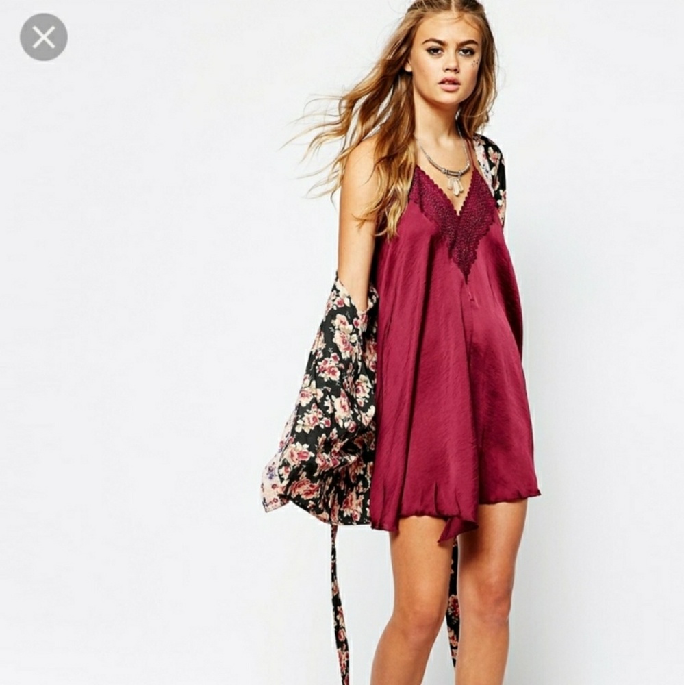 Band of Gypsies Satin slip dress